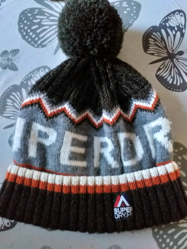 superdry bobble hat mens